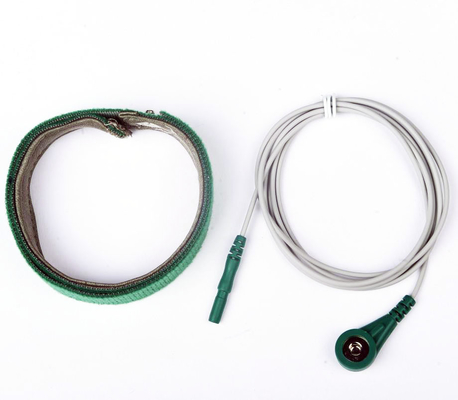 Électrode moulue réutilisable avec le câble de 1500mm et la ceinture instantanés de 450mm
