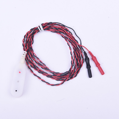 La distance de l'électrode 25mm de barre d'enregistrement d'EMG a coloré blanc avec deux avances