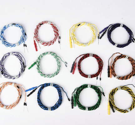 Électrode jetable d'aiguille de Subdermal EMG de torsion d'IONM avec 12 couleurs