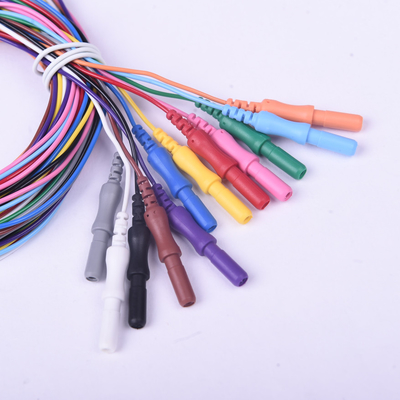 Électrode multicolore de tasse d'EEG avec des tasses du chlorure EEG de 10mm AgCL
