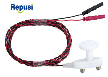 Poignée stimulante d'électrode-Comforbable de nerf tenu dans la main d'EMG avec le stimulateur du fil de connexion deux EMG