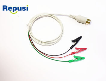 Resusable a protégé le fil de connexion 3-Clip avec la longueur du connecteur 120m de Touchproof