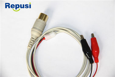 Câble de enregistrement protégé d'agrafe pour Tab Electrodes Wire Length adhésif 1.2m