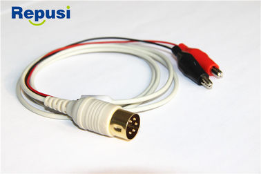 Câble de enregistrement protégé d'agrafe pour Tab Electrodes Wire Length adhésif 1.2m