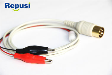 Câble de enregistrement protégé d'agrafe pour Tab Electrodes Wire Length adhésif 1.2m