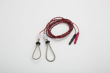 Rouge sensoriel de blanc de twisted pair d'électrode de boucle de doigt du représentant -1.5R Resusable EMG