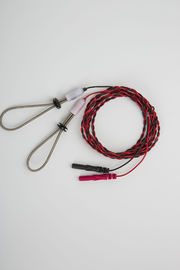 Rouge sensoriel de blanc de twisted pair d'électrode de boucle de doigt du représentant -1.5R Resusable EMG