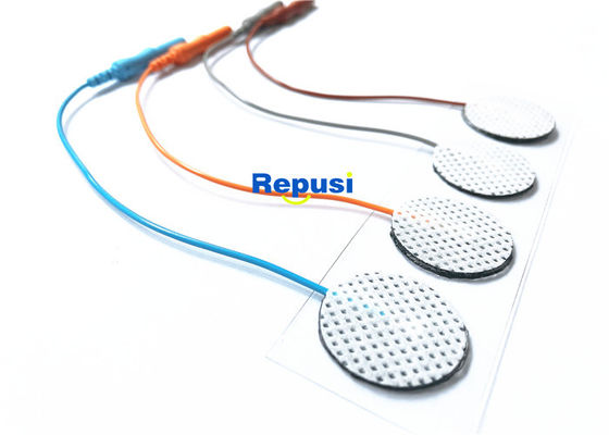 4 électrodes extérieures jetables du capteur EMG de DISQUES AG AgCl avec le fil de 10cm