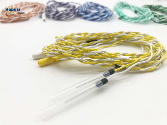 Électrodes stériles jetables colorées d'aiguille du fil EMG Subdermal de torsion