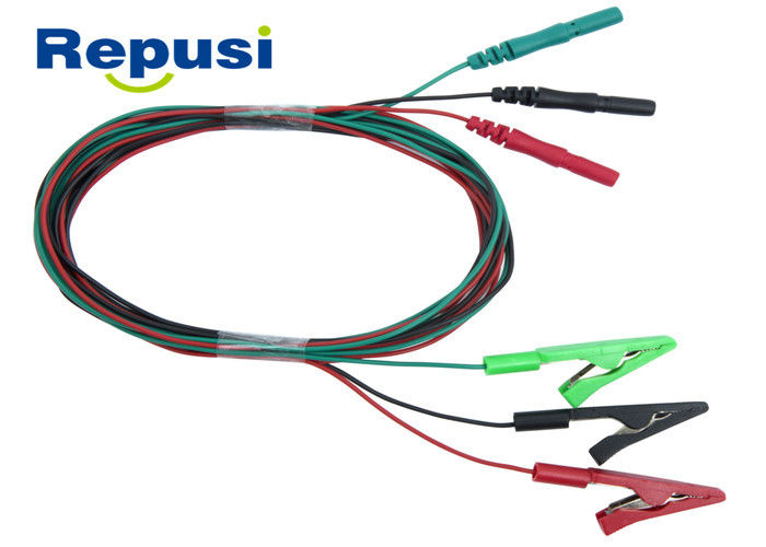 Tab Surface Alligator Clip Leads dans le secteur de neurologie choisit avec le noir de couleurs