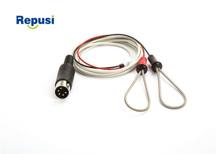 EMG réutilisable Ring Electrodes Red And Black avec le grand connecteur standard de rond de 5 bornes DIN