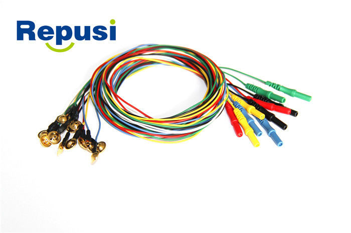 Taille de l'électrode 10mm de tasse de REP21 EEG diamètre de fil de 1.2mm/de 2.0MM
